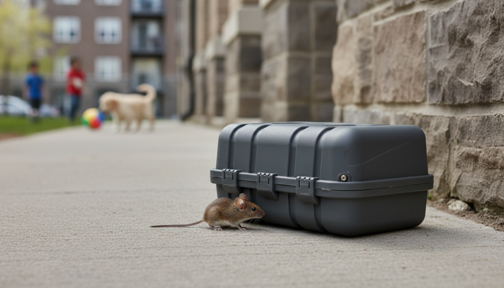 découvrez pourquoi nous privilégions l'utilisation de boîtes d'appâtage sécurisées pour protéger l'environnement et les animaux, évitant ainsi les risques liés au poison à l'air libre.