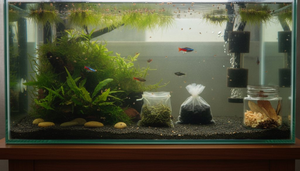 découvrez des méthodes efficaces pour éliminer les puces sans nuire à vos poissons, afin de préserver la santé de votre aquarium en toute sécurité.